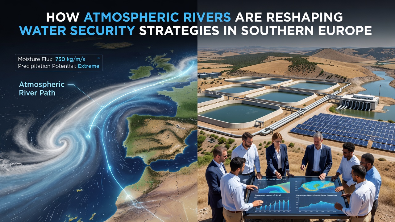 Reservoir management operations in Southern Europe responding to variable rainfall from atmospheric rivers
