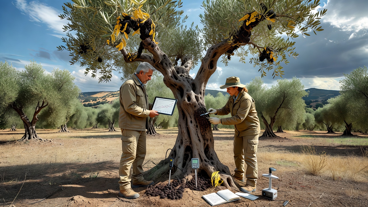 Investigating Links Between Changing Rain Cycles and the Spread of Certain Fungal Diseases in Mediterranean Olive Groves